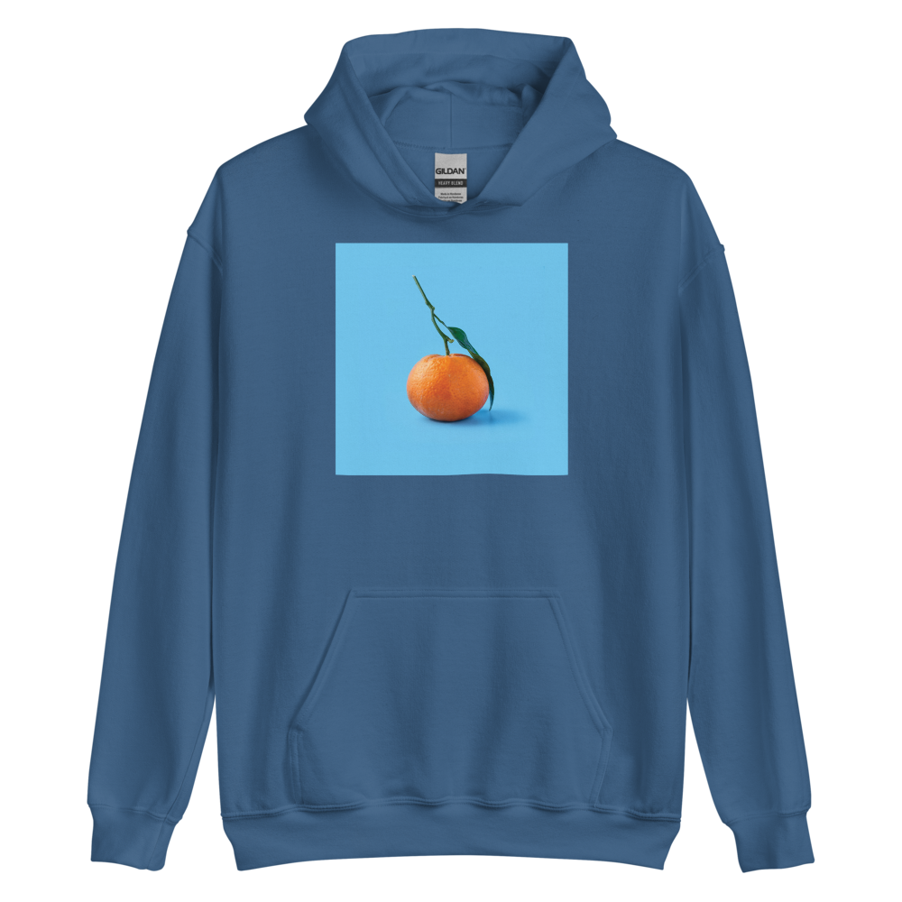 S Orange on Blue Unisex Hoodie by Design Express