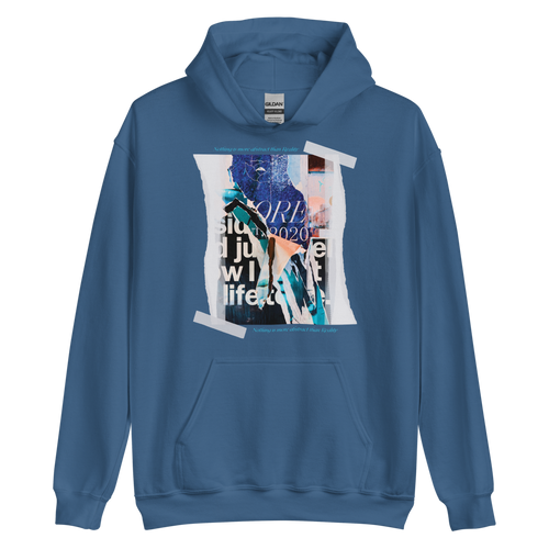 Indigo Blue / S Nothing is more abstarct than reality Frontside Unisex Hoodie by Design Express