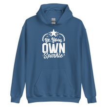 Indigo Blue / S Be Your Own Sparkle Unisex Hoodie by Design Express
