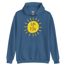 Indigo Blue / S Sun & Fun Unisex Hoodie by Design Express