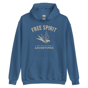 Indigo Blue / S Free Spirit Unisex Hoodie by Design Express