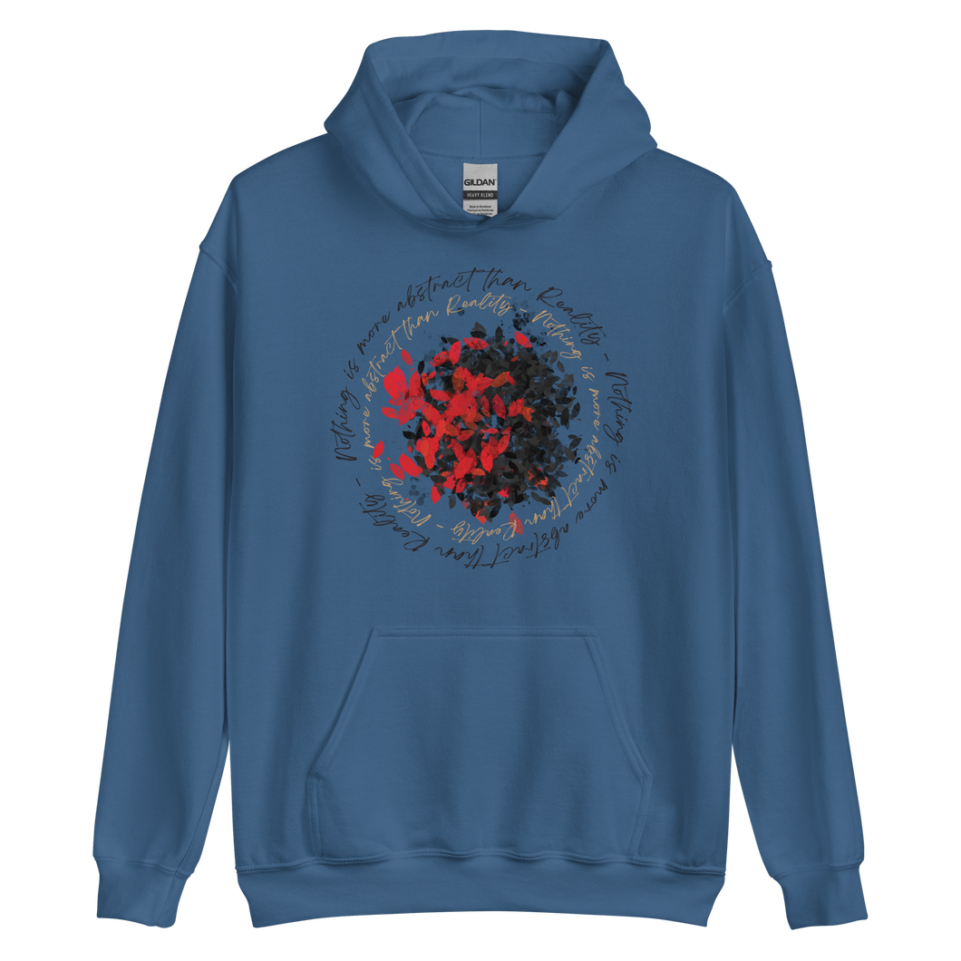 Indigo Blue / S Nothing is more abstarct than reality Circle Unisex Hoodie by Design Express