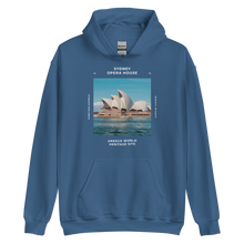 Indigo Blue / S Sydney Australia Unisex Hoodie Front by Design Express