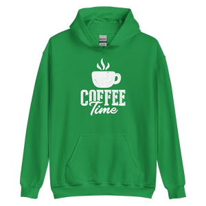 Irish Green / S Coffee Time Unisex Hoodie by Design Express