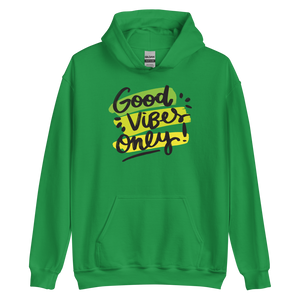 Irish Green / S Good Vibes Only Unisex Hoodie by Design Express