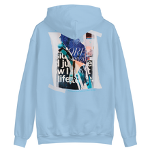 Light Blue / S Nothing is more abstarct than reality Backside Unisex Hoodie by Design Express