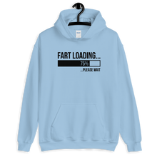 Light Blue / S Fart Loading (Funny) Unisex Light Hoodie by Design Express