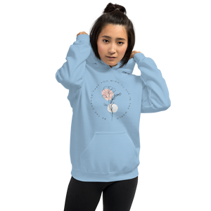 Light Blue / S Be the change that you wish to see in the world Unisex Light Hoodie by Design Express