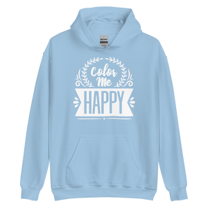 Light Blue / S Color Me Happy Unisex Hoodie by Design Express