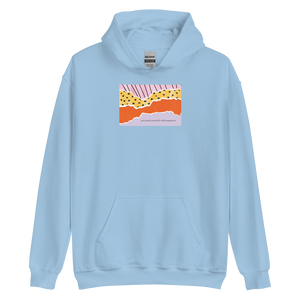 Light Blue / S Surround Yourself with Happiness Unisex Hoodie by Design Express