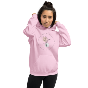 Light Pink / S Be the change that you wish to see in the world Unisex Light Hoodie by Design Express