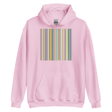 Light Pink / S Colorfull Stripes Unisex Hoodie by Design Express