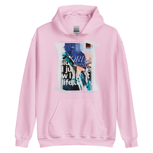 Light Pink / S Nothing is more abstarct than reality Frontside Unisex Hoodie by Design Express