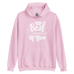 Light Pink / S Be the Best Version of You Unisex Hoodie by Design Express