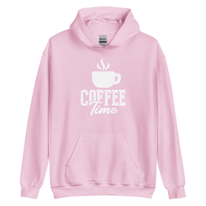 Light Pink / S Coffee Time Unisex Hoodie by Design Express
