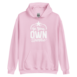 Light Pink / S Be Your Own Sparkle Unisex Hoodie by Design Express