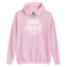 Light Pink / S Do Not Give Up Unisex Hoodie by Design Express