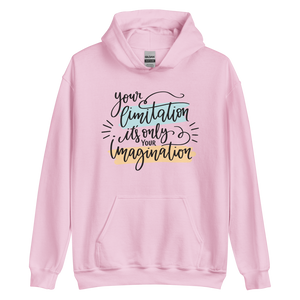 Light Pink / S Your limitation it's only your imagination Unisex Hoodie by Design Express