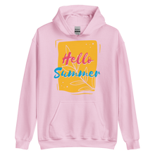 Light Pink / S Hello Summer Unisex Hoodie by Design Express