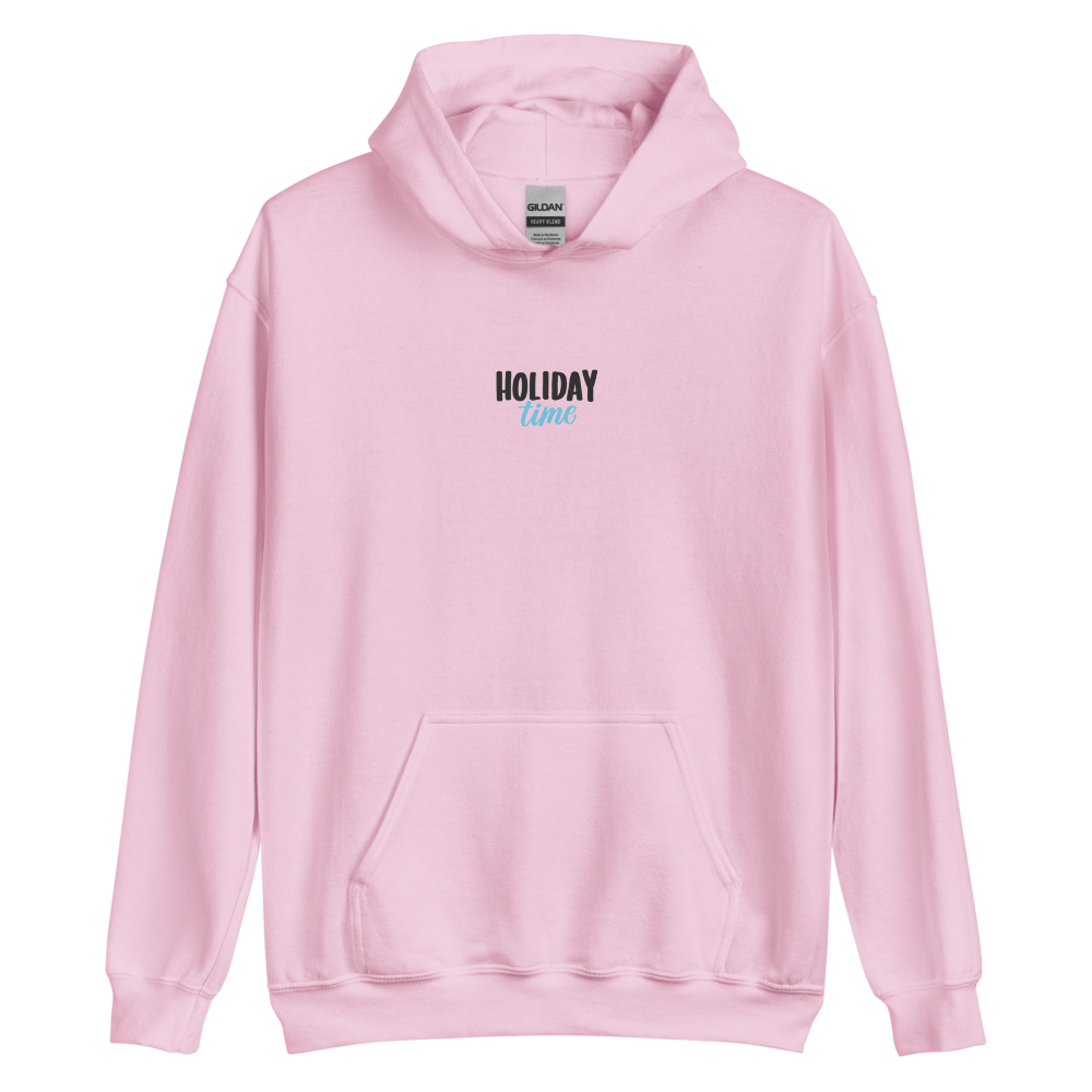 Light Pink / S Holiday Time Unisex Hoodie by Design Express