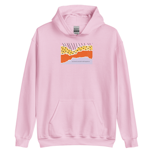 Light Pink / S Surround Yourself with Happiness Unisex Hoodie by Design Express