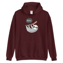 Maroon / S Hola Sloths Unisex Hoodie by Design Express