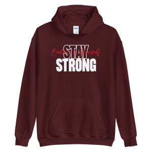 Maroon / S Stay Strong, Believe in Yourself Unisex Hoodie by Design Express