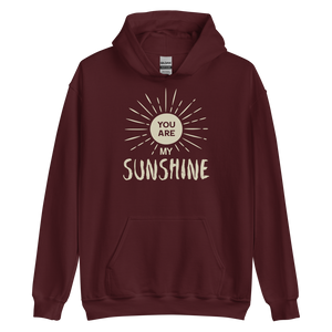 Maroon / S You are my Sunshine Unisex Hoodie by Design Express