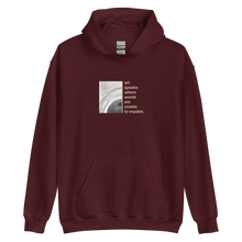 Maroon / S Art speaks where words are unable to explain Unisex Hoodie by Design Express