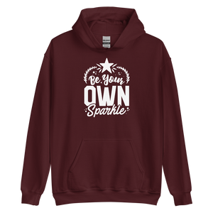 Maroon / S Be Your Own Sparkle Unisex Hoodie by Design Express