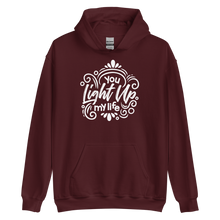 Maroon / S You Light Up My Life Unisex Hoodie by Design Express