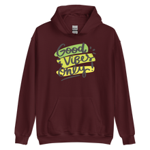 Maroon / S Good Vibes Only Unisex Hoodie by Design Express
