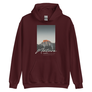 Maroon / S Nature Yosemite Unisex Hoodie Front by Design Express