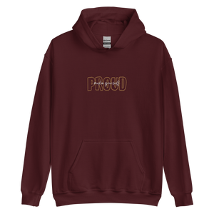 Maroon / S Make Yourself Proud Embroidery Unisex Hoodie by Design Express