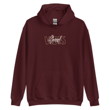 Maroon / S Good Vibes Typo Unisex Hoodie by Design Express