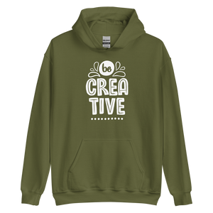 Military Green / S Be Creative Unisex Hoodie by Design Express
