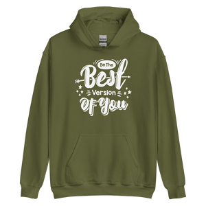 Military Green / S Be the Best Version of You Unisex Hoodie by Design Express