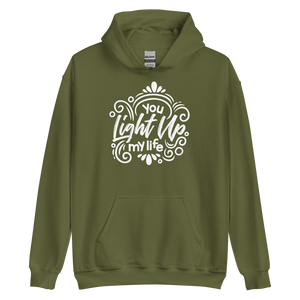 Military Green / S You Light Up My Life Unisex Hoodie by Design Express