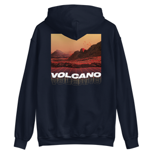 Navy / S Volcano Back Unisex Hoodie by Design Express