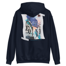 Navy / S Nothing is more abstarct than reality Backside Unisex Hoodie by Design Express