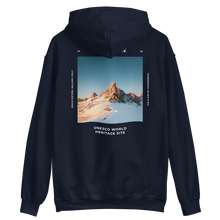 Navy / S Dolomites Italy Unisex Hoodie Back by Design Express