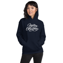 Navy / S Merry Christmas Unisex Hoodie by Design Express