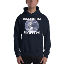 Navy / S Save Our Planet, Made in Earth Unisex Black Hoodie by Design Express