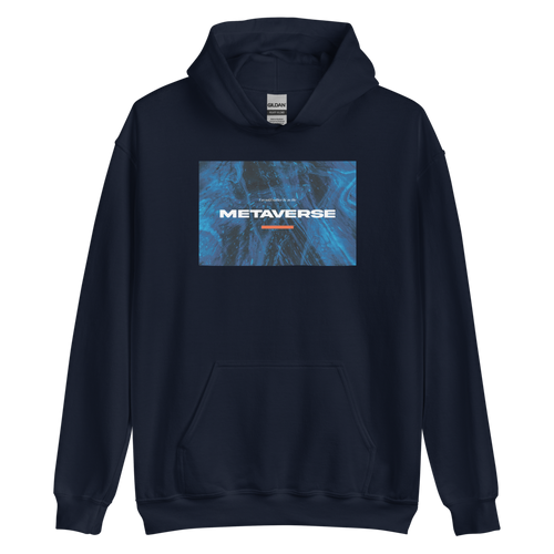 Navy / S I would rather be in the metaverse Unisex Hoodie by Design Express