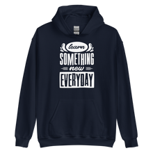 Navy / S Learn Something New Everyday Unisex Hoodie by Design Express