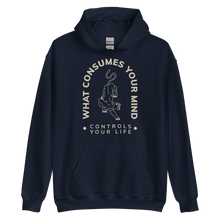 Navy / S What Consume Your Mind Unisex Hoodie by Design Express