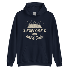 Navy / S Explore the Wild Side Unisex Hoodie by Design Express