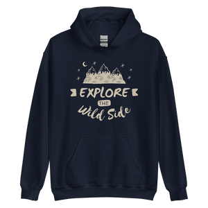 Navy / S Explore the Wild Side Unisex Hoodie by Design Express