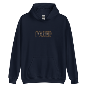 Navy / S Make Yourself Proud Embroidery Unisex Hoodie by Design Express