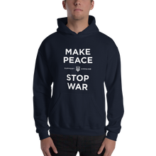 Navy / S Make Peace Stop War (Support Ukraine) Unisex Black Hoodie by Design Express